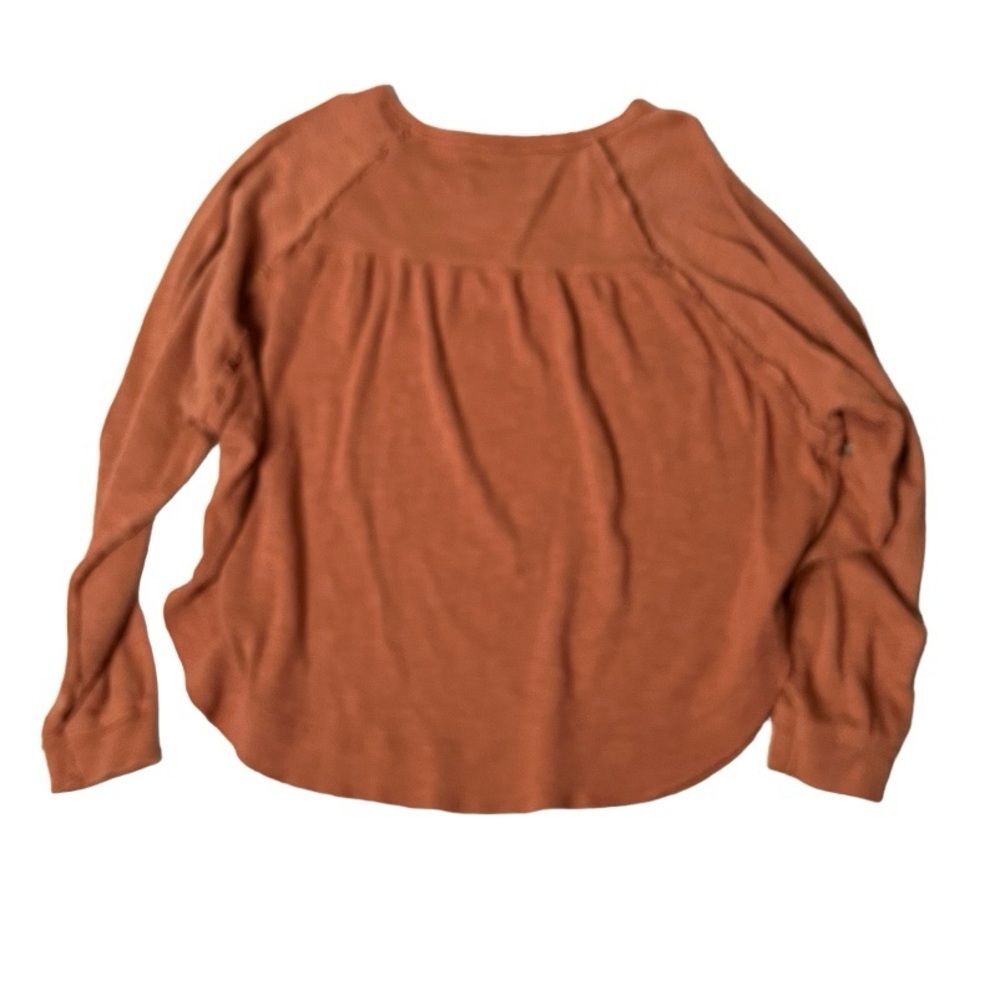 PILCRO Anthropologie Diana Pullover Knit Top Ruffle Detail Rounded Hem Size XL - Picture 5 of 12
